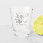 Gelukkig ooit na de bruiloft shot glas (Achterkant)