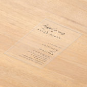 Gelukkig ooit na de bruiloft van de Partij Acryl Uitnodigingen (Laagn)