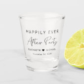 Gelukkig ooit na de bruiloft van de Partij Shot Glas (Voorkant)