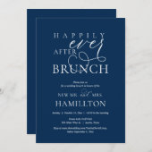 Gelukkig ooit na de bruiloft van de Post Brunch Kaart (Voorkant / Achterkant)