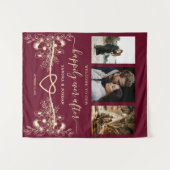 Gelukkig ooit na de bruiloft welkom foto achtergro wandkleed (Voorkant (horizontaal))