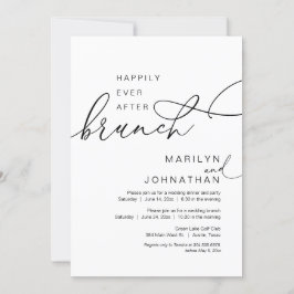 Gelukkig ooit na de brunch, bruiloft Elopement Par Kaart