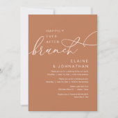 Gelukkig ooit na de brunch, bruiloft Elopement Par Kaart (Voorkant)