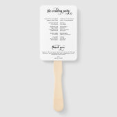 Gelukkig ooit na de ceremonie van het Wedding Prog Handwaaier (Achterkant)