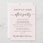 Gelukkig ooit na de Code roze van de Code QR Wedde Kaart (Voorkant)