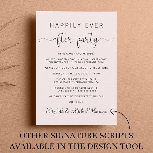 Gelukkig ooit na de Code roze van de Code QR Wedde Kaart