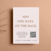 Gelukkig ooit na de Code roze van de Code QR Wedde Kaart