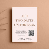 Gelukkig ooit na de Code roze van de Code QR Wedde Kaart