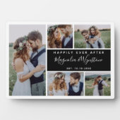 Gelukkig ooit na de foto Collage Wedding Keepslag Fotoplaat (voorkant)