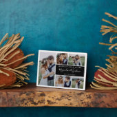 Gelukkig ooit na de foto Collage Wedding Keepslag Fotoplaat (Zijkant)