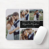 Gelukkig ooit na de foto Collage Wedding Keepslag Muismat (Met muis)