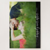 Gelukkig ooit na de foto Jigzaag Puzzle Legpuzzel (Verticaal)