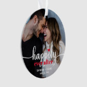 Gelukkig ooit na de Foto van de Douane Ornament (voorkant)