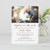 Gelukkig ooit na de foto's van de bruiloft kaart (Staand voorkant)