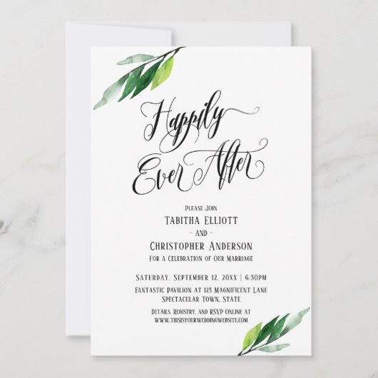 Gelukkig ooit na de Greenery van het Manuscript ui Kaart (Voorkant)