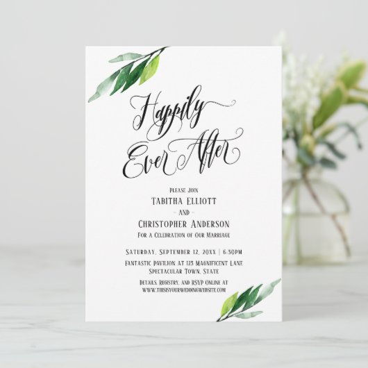 Gelukkig ooit na de Greenery van het Manuscript ui Kaart (Staand voorkant)