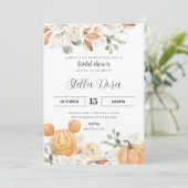 Gelukkig Ooit na de Herfst Bridal Shower Uitnodigi Kaart (Staand voorkant)