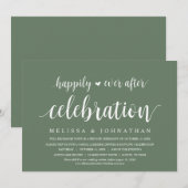 Gelukkig ooit na de huwelijksfeestdag kaart (Voorkant / Achterkant)