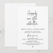 Gelukkig ooit na de huwelijksfeestdag kaart (Voorkant / Achterkant)