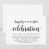 Gelukkig ooit na de huwelijksfeestdag kaart (Voorkant / Achterkant)