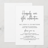 Gelukkig ooit na de huwelijksfeestdag kaart (Voorkant / Achterkant)