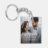 Gelukkig ooit na de huwelijksfoto sleutelhanger (Voorkant Links)