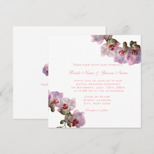 Gelukkig ooit na de huwelijksuitnodigingen voor or kaart (Voorkant / Achterkant)