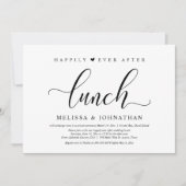 Gelukkig ooit na de lunch, bruiloft Elopement fees Kaart (Voorkant)