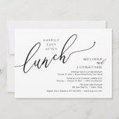 Gelukkig ooit na de lunch Romantische post bruilof Kaart (Voorkant)