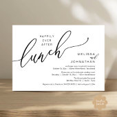 Gelukkig ooit na de lunch Romantische post bruilof Kaart