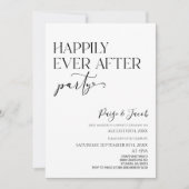 Gelukkig ooit na de minimale huwelijksreceptie kaart (Voorkant)