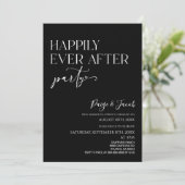 Gelukkig ooit na de minimale huwelijksreceptie kaart (Staand voorkant)