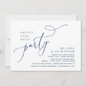 Gelukkig ooit na de moderne huwelijksreceptie kaart (Voorkant)