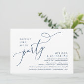 Gelukkig ooit na de moderne huwelijksreceptie kaart (Staand voorkant)