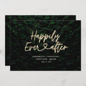 Gelukkig ooit na de moderne invitati van de bruink kaart (Voorkant / Achterkant)