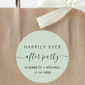 Gelukkig ooit na de Ontvangsnachting van de bruilo Ronde Sticker