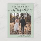Gelukkig ooit na de Ontvangst van de bruiloft spar Aankondigingskaart (Voorkant)