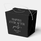 Gelukkig ooit na de Ontvangst van de bruiloft van Bedankdoosjes (Achterkant)