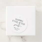 Gelukkig ooit na de Ontvangst van de bruiloft van  Bedankjes Labels (In situ)