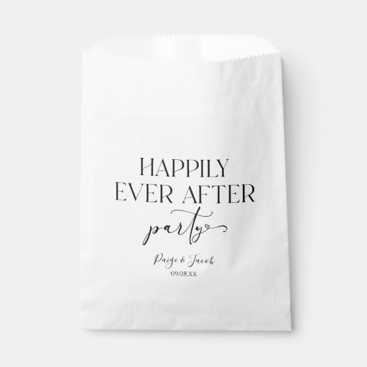 Gelukkig ooit na de Ontvangst van de bruiloft van  Bedankzakje (Voorkant)