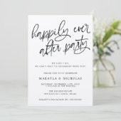 Gelukkig ooit na de Ontvangst van de bruiloft van  Kaart (Staand voorkant)