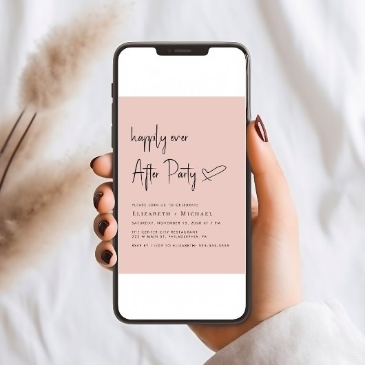 Gelukkig ooit na de Ontvangst van de bruiloft van  Kaart