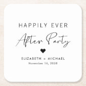Gelukkig ooit na de Ontvangst van de bruiloft van  Kartonnen Onderzetters (Voorkant)