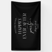 Gelukkig ooit na de Ontvangst van de bruiloft van  Spandoek (Verticaal)