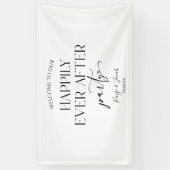 Gelukkig ooit na de Ontvangst van de bruiloft van  Spandoek (Verticaal)