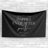 Gelukkig ooit na de Ontvangst van de bruiloft van  Spandoek