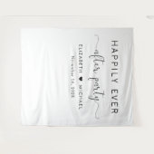 Gelukkig ooit na de Ontvangst van de bruiloft van  Wandkleed (Voorkant (horizontaal))