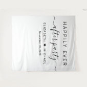 Gelukkig ooit na de Ontvangst van de bruiloft van  Wandkleed (Voorkant (horizontaal))