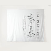 Gelukkig ooit na de Ontvangst van de bruiloft van  Wandkleed (Voorkant (horizontaal))