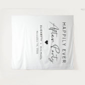 Gelukkig ooit na de Ontvangst van de bruiloft van  Wandkleed (Voorkant (horizontaal))